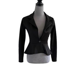 NWT Ayanapa black peplum jacket. Size S/M